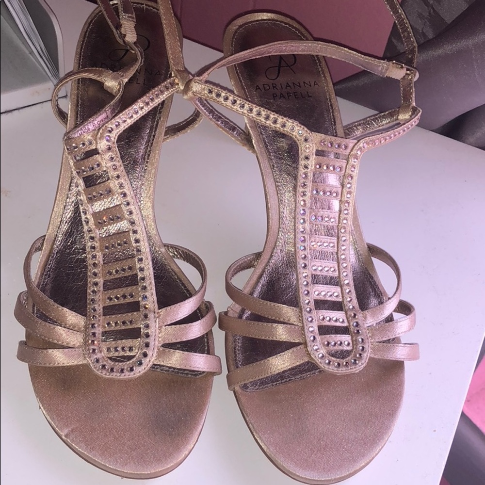 Adrianna Papell Gold Heels